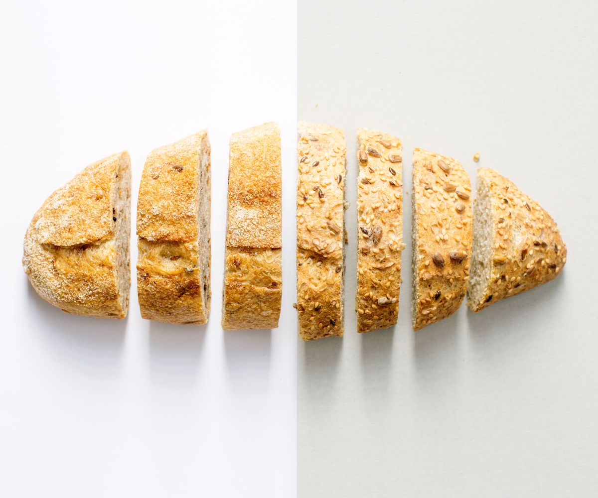 A sliced loaf of bread