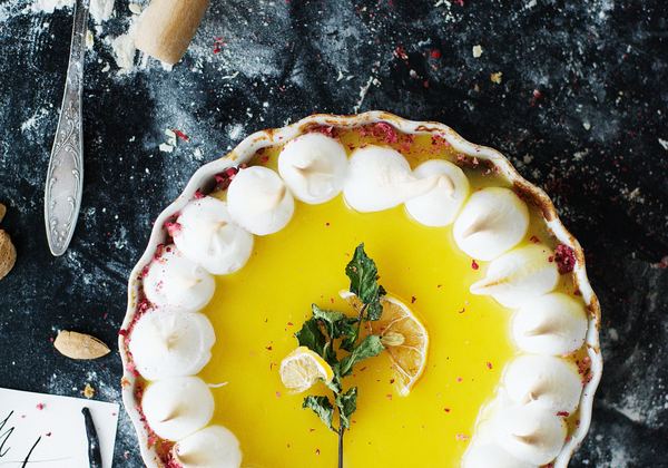 A lemon tart
