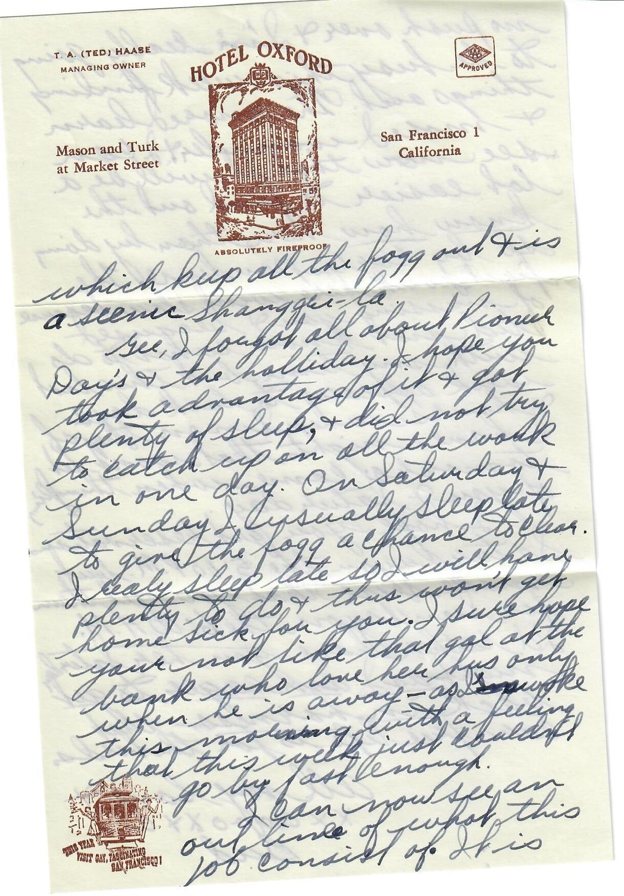 Letter 7/29/1952