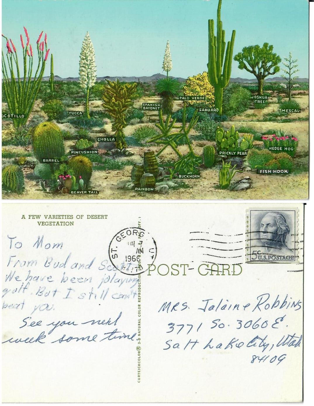 Postcard 6/7/1966