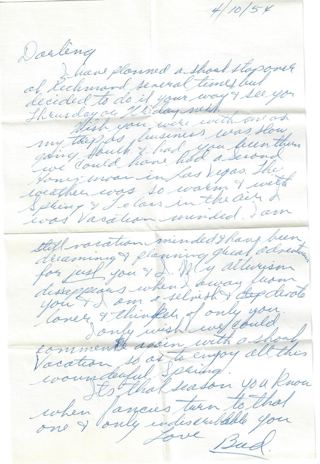 Letter 4/9/1954