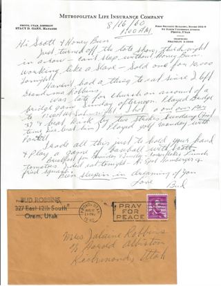 Letter 8/16/1960