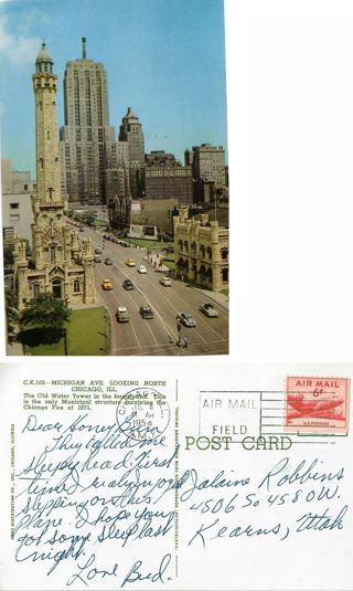 Postcard 7/8/1954