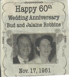 Bud and Jalaine's 60th Anniversary