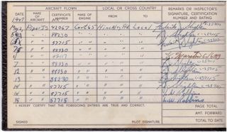Pilot's Log