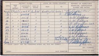 Pilot's Log