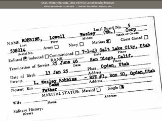USMC Muster Rolls