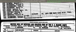 USMC Muster Rolls