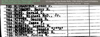 USMC Muster Rolls