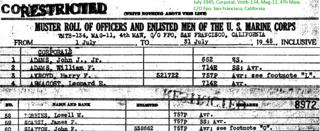USMC Muster Rolls