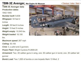 Grumman TBM-3E Avenger (Deployed)