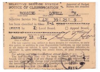 Selective Service Classification
