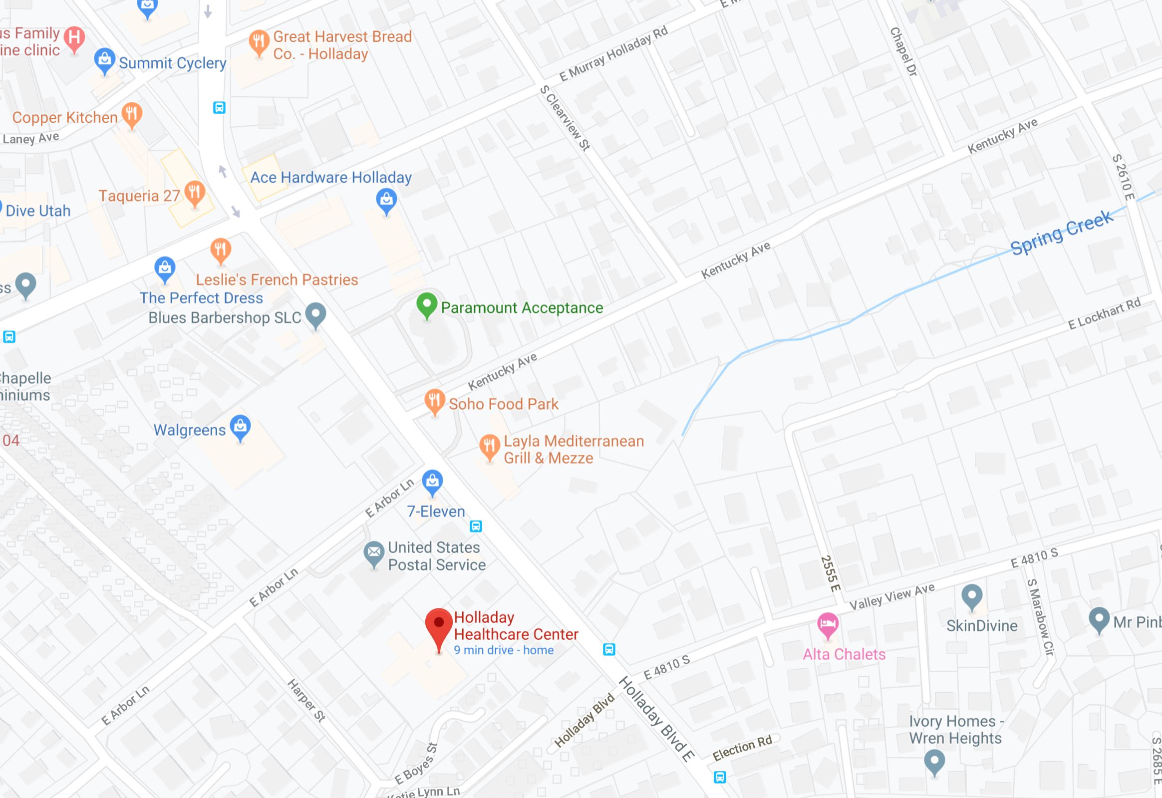 Holladay Care Facility, Holladay