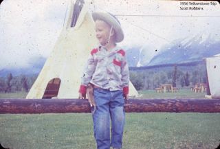 1956 Yellowstone Vacation, Bud, Jalaine, and Scott