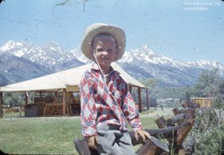 1956 Yellowstone Vacation, Bud, Jalaine, and Scott