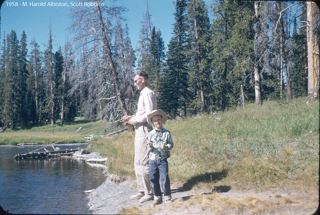 1958 Yellowstone, Bud, Jalaine, Scott, Harold and Ruby Albiston