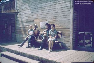 1960 California Vacation, Bud, Jalaine and Scott