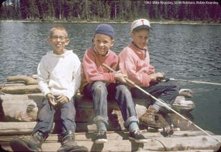 1960 California Vacation, Bud, Jalaine and Scott