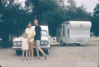 1968 California Vacation, Bud, Jalaine, Scott and Jan