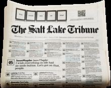 Paperboy with Salt Lake Tribune