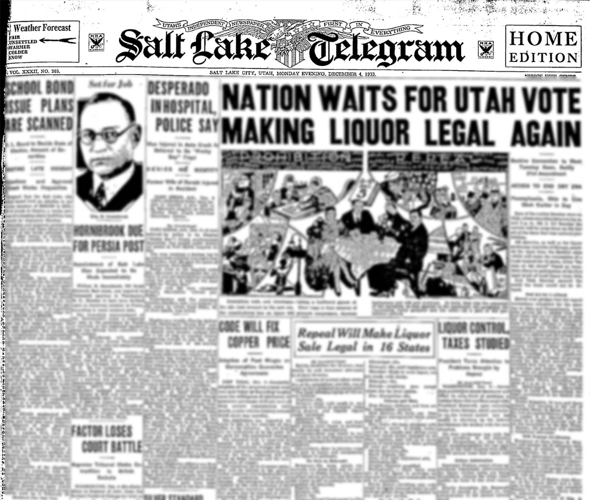 Paperboy with Salt Lake Telegram