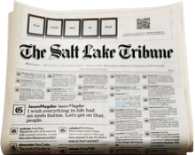 Paperboy with Salt Lake Tribune