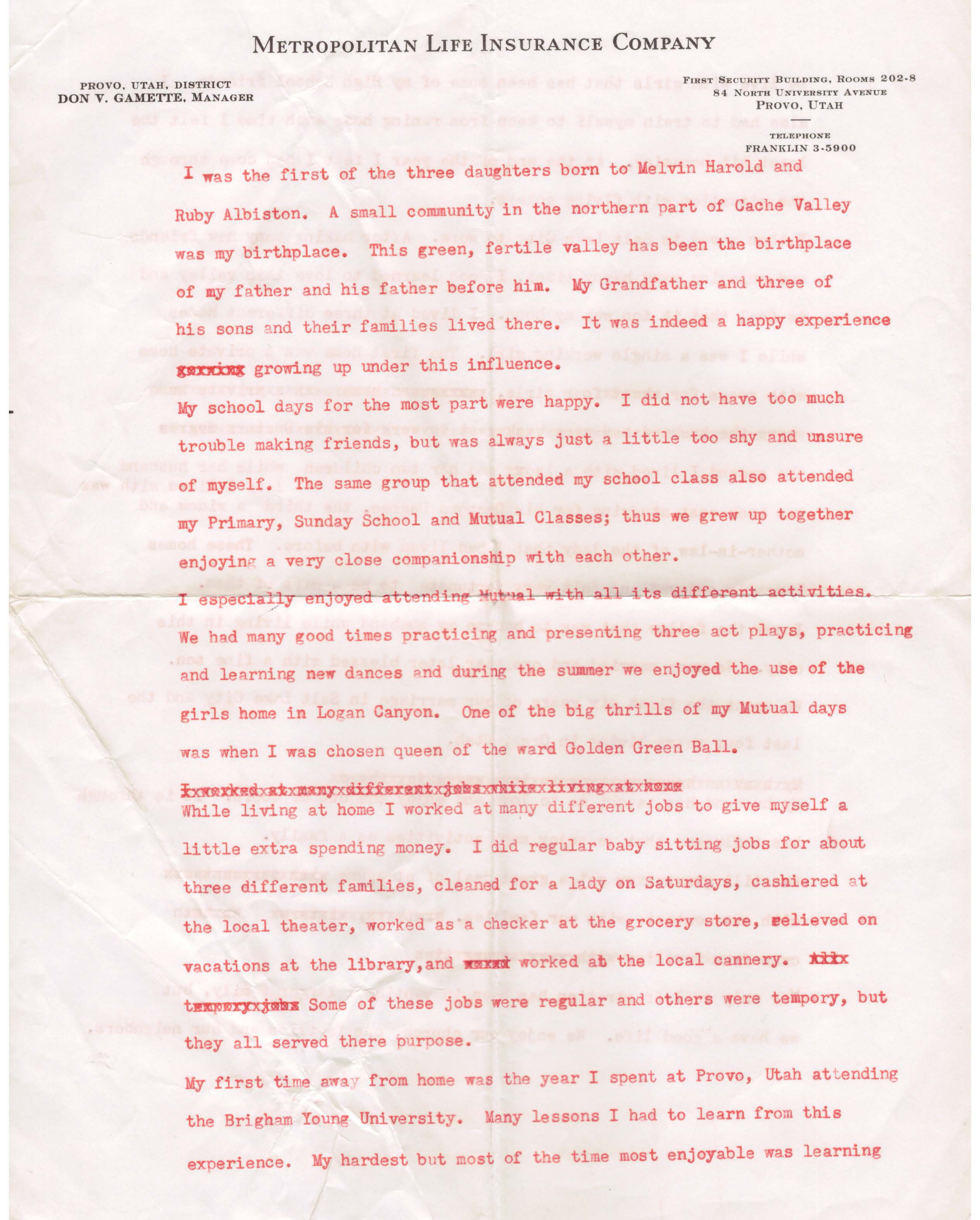 Adoption Biography Draft