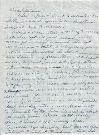 Undated (3 weeks after Leora's marriage)