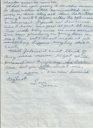 Undated (3 weeks after Leora's marriage)