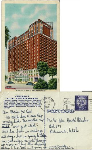 Postcard 12/8/1955