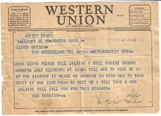 Telegram 7/9/1954
