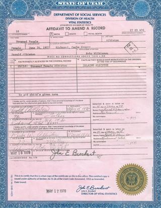 Birth Certificate