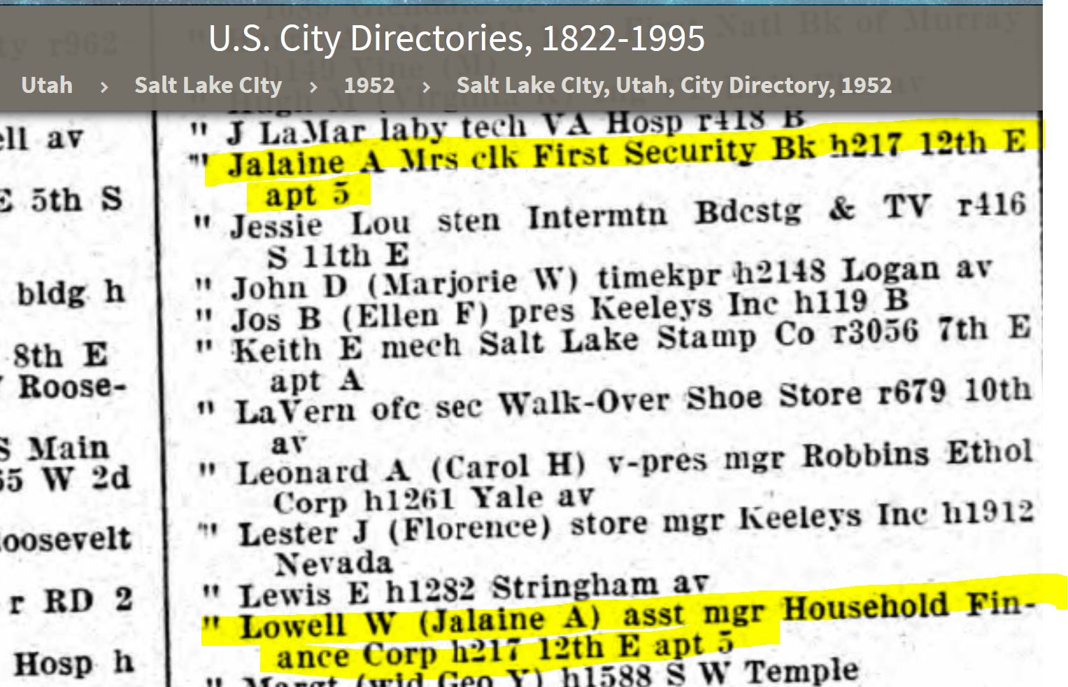 217 S 12th East, Salt Lake City