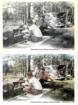 1946 Bear Lake and Yellowstone with Skidmore and Allen Families