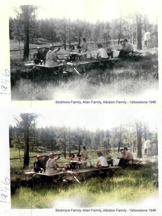 1946 Bear Lake and Yellowstone with Skidmore and Allen Families