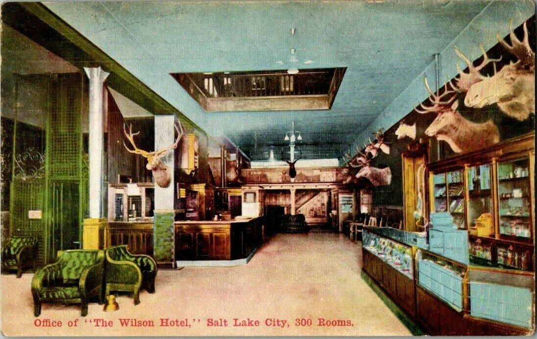 Lobby of the Wilson Hotel, Salt Lake City, 1910