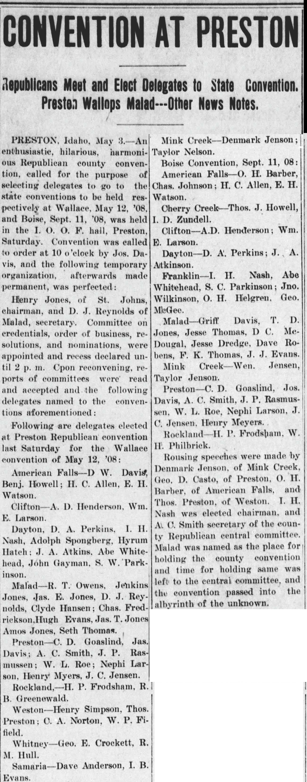 1908 Preston convention article