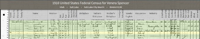 1910 Salt Lake Census