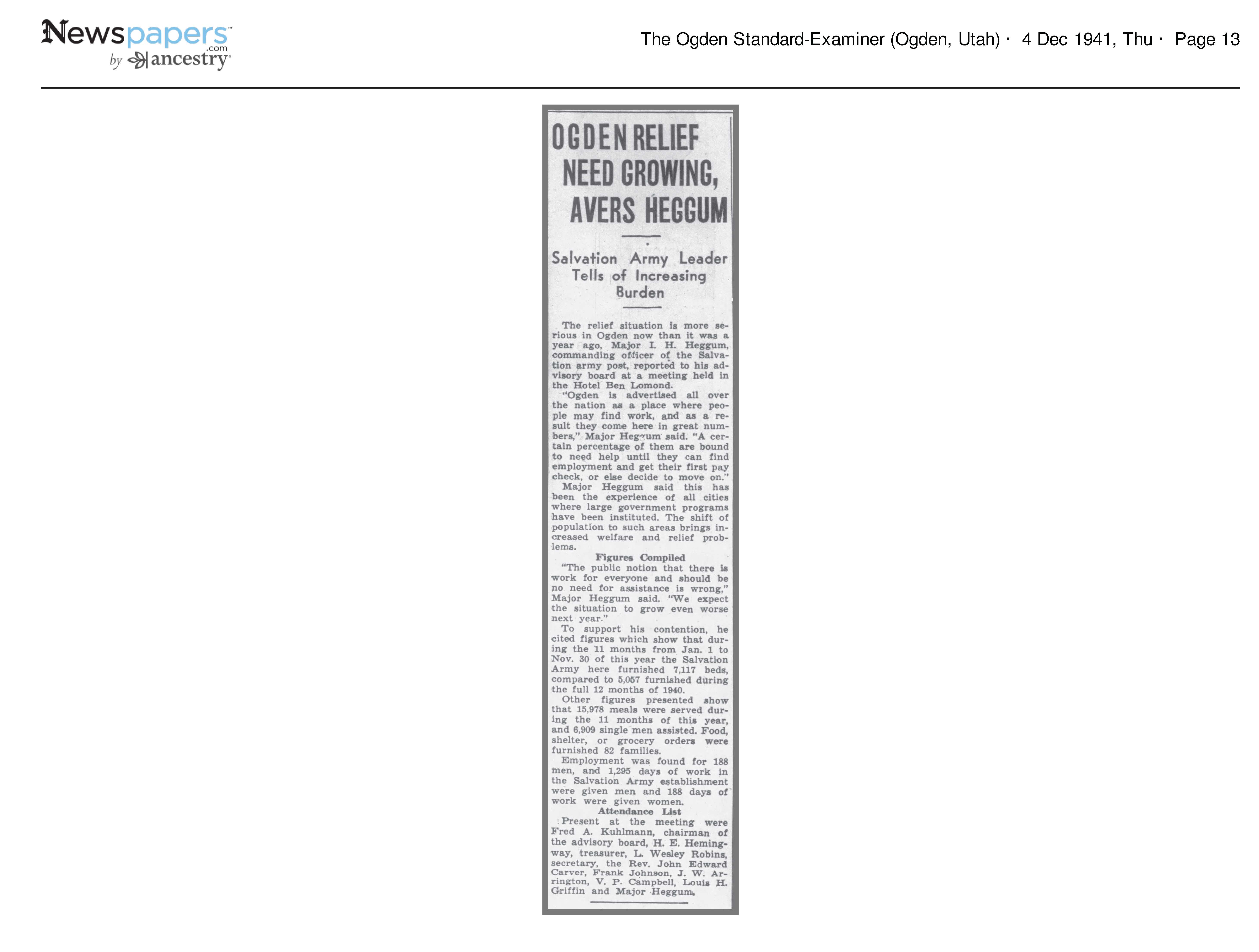 E.G. Bennett Retained as Chairman of Red Cross; Service Hono