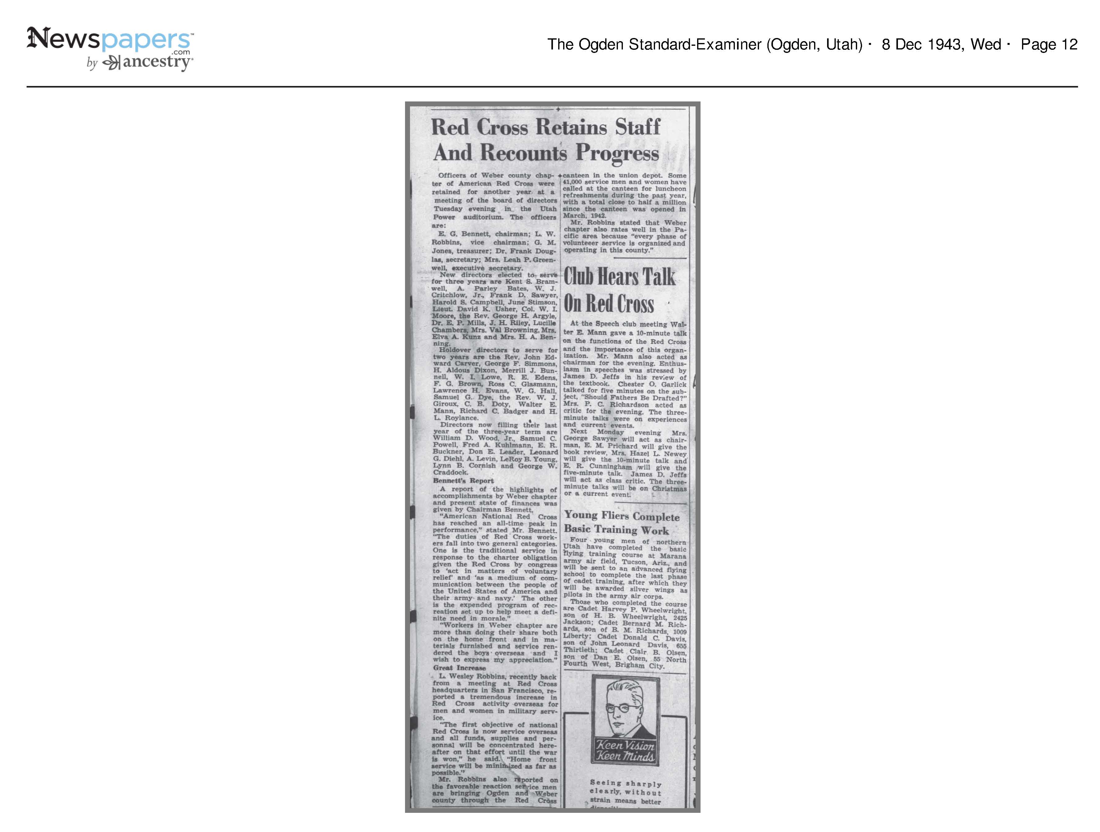 Red Cross Retains Staff and Recounts Progress