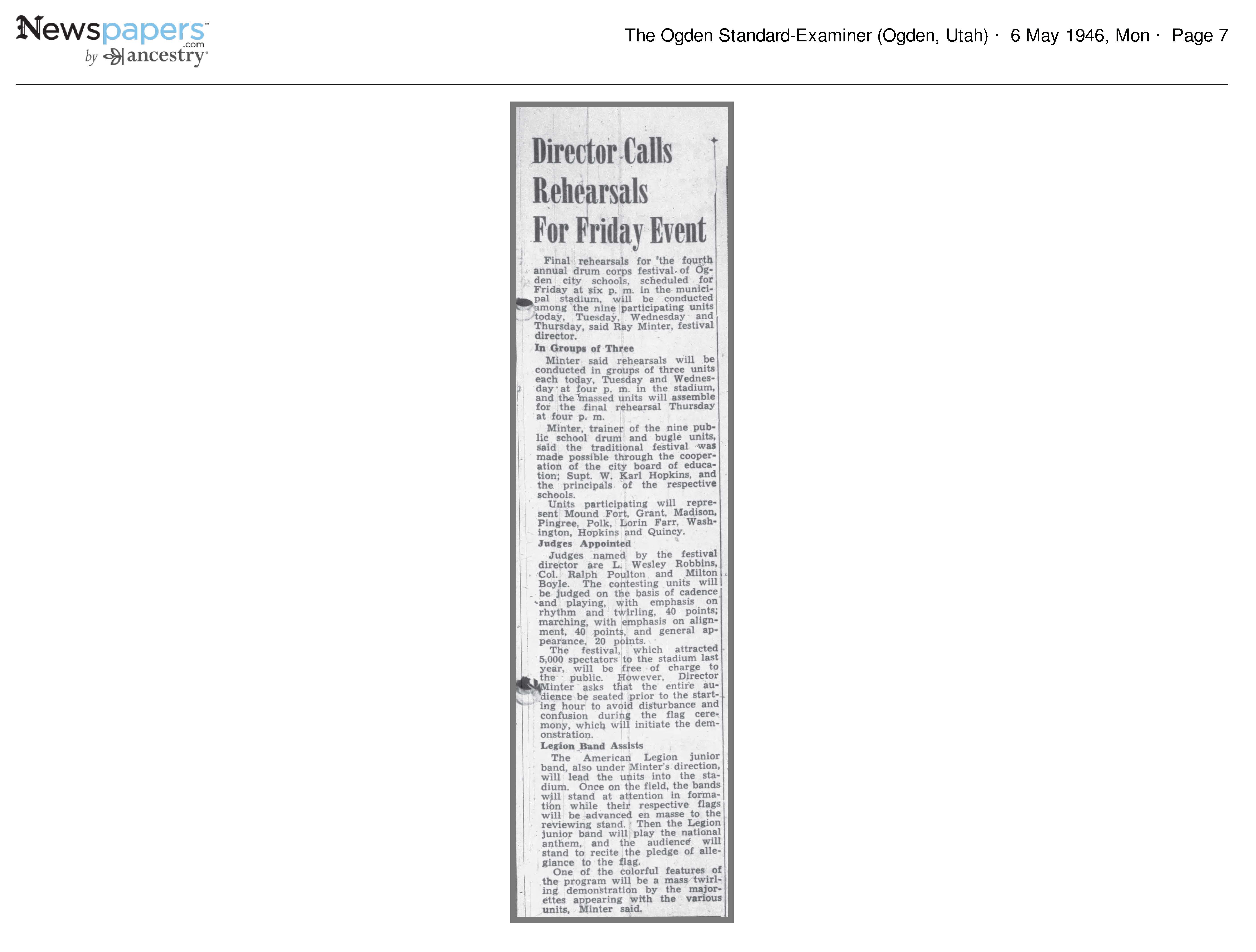 Director Calls Rehearsals for Friday Event