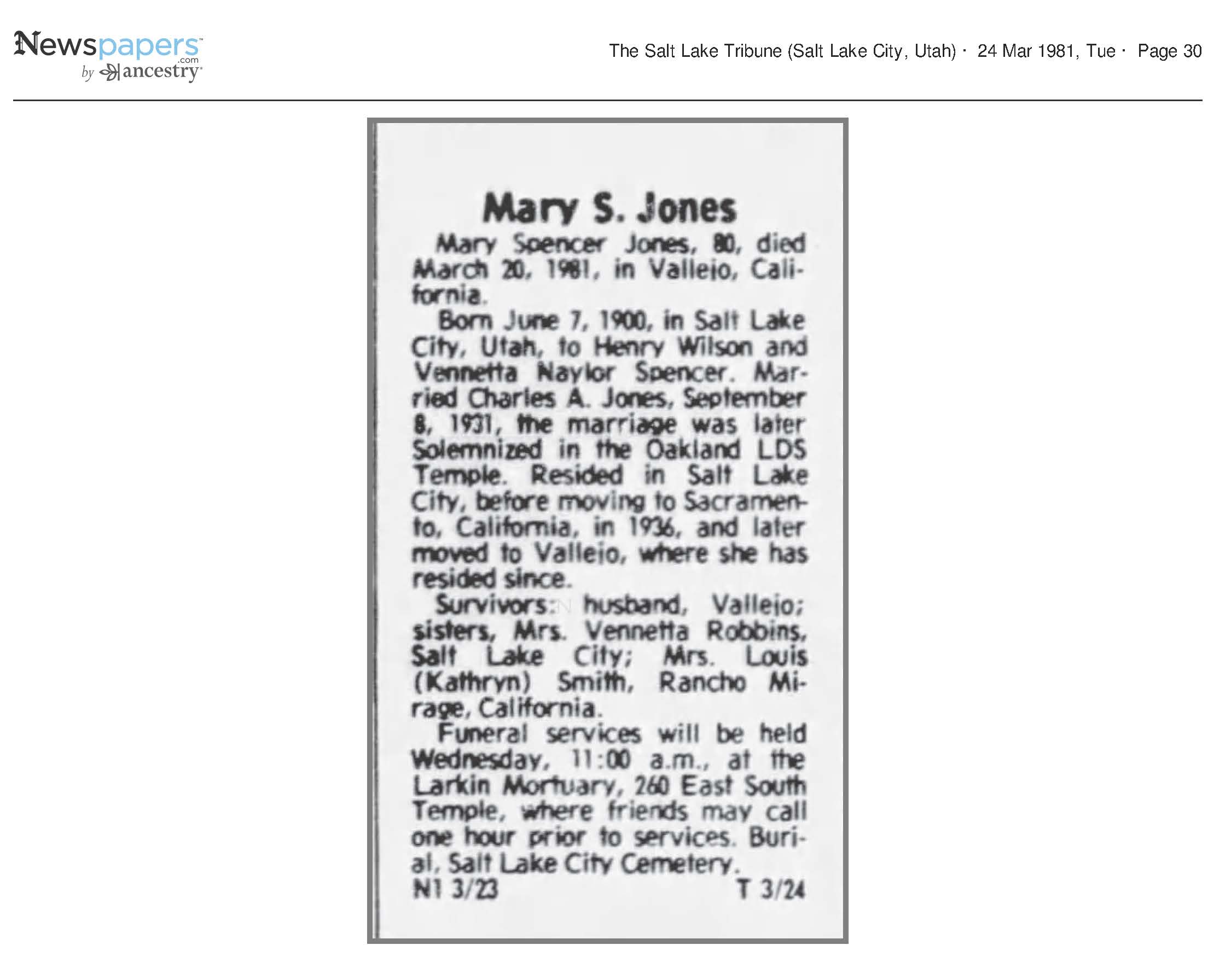 Mary S. Jones
