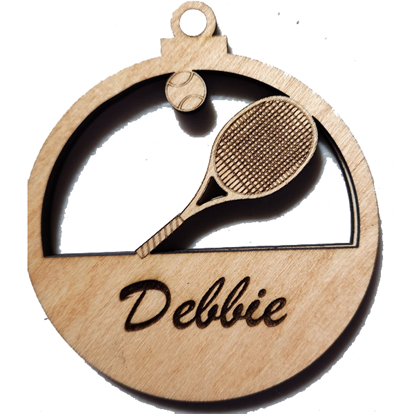 custom tennis ornaments